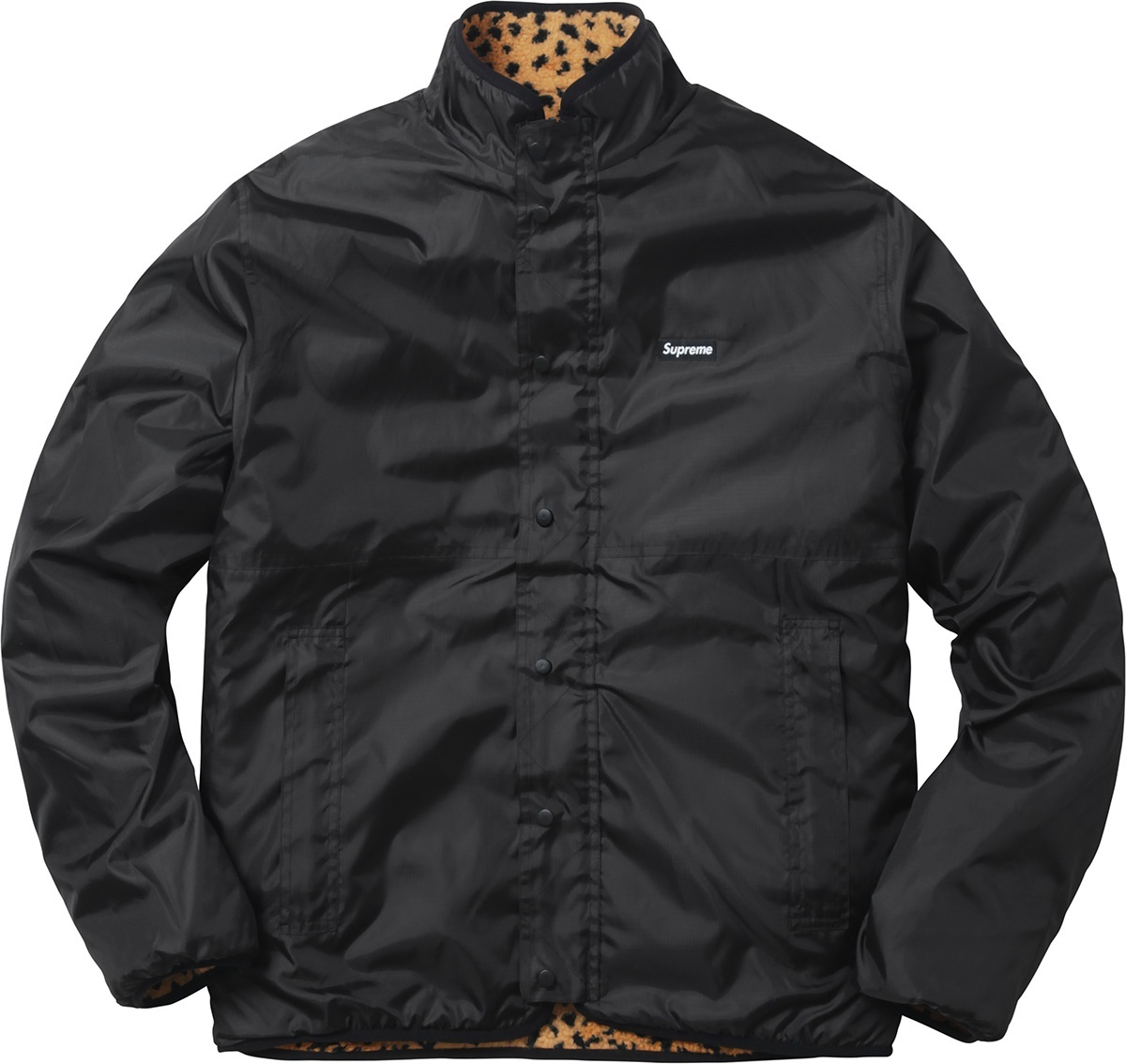 Leopard Fleece Reversible Jacket view 16